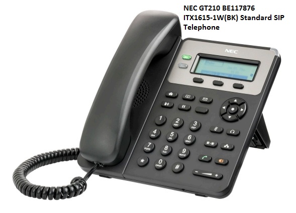 NEC GT210 BE117876 ITX-1615-1W(BK) Standard SIP Telephone